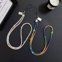 Flashy Drilling Necklace Wrist Strap Lanyard For iPhone Samsung Phones