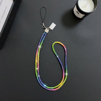 Flashy Drilling Necklace Wrist Strap Lanyard For iPhone Samsung Phones