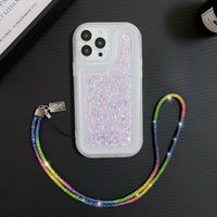 Flashy Drilling Necklace Wrist Strap Lanyard For iPhone Samsung Phones