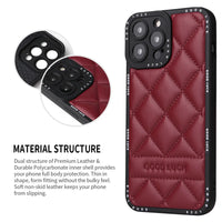 PU Leather Shockproof Case For iPhone 15 14 13 12 series