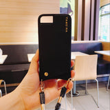 Fashion Crossbody Case With Strap Long Chain for iPhones