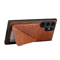 Flip Leather Magnetic Card Slot Stand Shockproof Case For Samsung Galaxy S24 S23 Ultra Plus