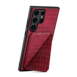 Flip Leather Magnetic Card Slot Stand Shockproof Case For Samsung Galaxy S24 S23 Ultra Plus