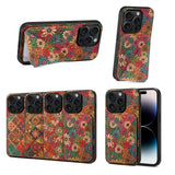 Flower Texture Wireless Charging Card Holder Case Suitable For iPhone 15 14 13 12 series