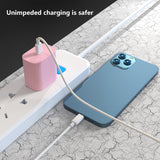 18W 20W Charger Simple Solid Color Silicone Protector Case For iPhone