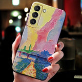 Beautiful Painting Art Home Trees Soft TPU Case For Samsung S23 S22 S21 series