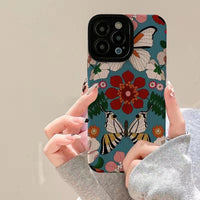 Flowers Butterfly Girly Soft TPU Case For iPhone 14 13 12 series