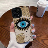 Glitter Eye Bling Soft TPU Case For iPhone 14 13 12 series