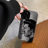 Man in Black Soft TPU Case For iPhone 14 13 12 series