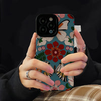 Flowers Butterfly Girly Soft TPU Case For iPhone 14 13 12 series