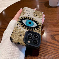 Glitter Eye Bling Soft TPU Case For iPhone 14 13 12 series