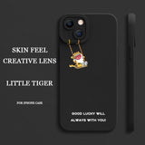 Cute Yellow Cat Scratch on Your I Hate Monday Case For iPhone 14 13 12 series