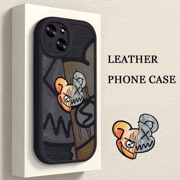 Cool Luxury Leather Soft TPU Case For iPhone 14 13 12 series