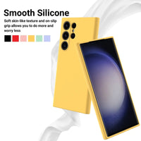 Solid Pastel Color Shockproof Easy To Clean Liquid Silicone Case For Galaxy S24 series