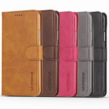 Leather Flip Wallet Luxury Phone Cases For iphone X
