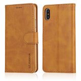 Leather Flip Wallet Luxury Phone Cases For iphone X
