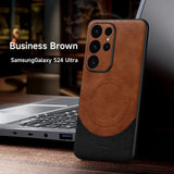 Magsafe Magnetic Leather Case for Samsung Galaxy S24 series