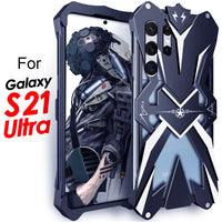 Aluminum Metal Armor Case For Samsung Galaxy S23 S22 S21 Ultra Plus