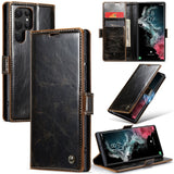 Shockproof Magnetic Leather Wallet Card Slot Case for Samsung Galaxy S23 S22 Ultra