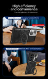 Luxury Magnetic Rotate Ring Bracket Holder Camera Slide Shockproof Case For Samsung Galaxy S23 S22 Ultra Plus