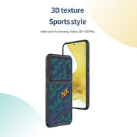 3D Texture Sport Style Slide Lens Case For Samsung S23 Ultra Plus