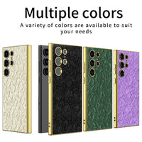 Luxury Fabric Electroplated TPU Soft Silicone Case For Samsung Galaxy S23 Ultra Plus