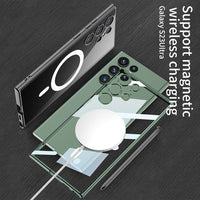 Magsafe Magnetic Wireless Charging Transparent Soft Silicone Case for Samsung Galaxy S23 series