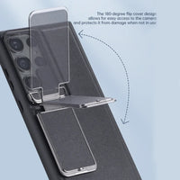 Business Leather Stand Holder Kickstand Camera Lens Flip Case For Samsung Galaxy S24 S23 Ultra Plus