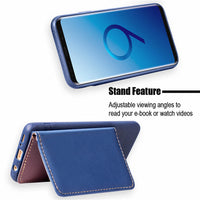 Anti Shock Flip Card Slot Stand Case For Samsung Galaxy S9 Plus