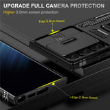 Metal Ring Magnetic Slide Lens Protect Back Case for Samsung Galaxy S23 S22 S21 Ultra Plus