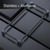 Creative Adjustable Stainless Aluminum Mechanical Metal Bumper Case For iPhone 14 13 12 series