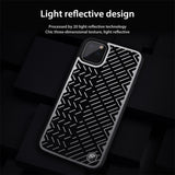 Herringbone Light Reflective Waterproof Back Case for iPhone 11 Pro Max