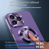 360° Full Screen Lens Metal Magnetic Magsafe Cases Aluminum Alloy HD Glass Case For iPhone 14 13 12 series