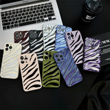 Hollow Heat Dissipation 3D Matte Striped Case for iPhone 14 13 12 series