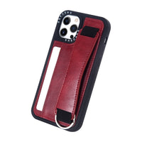 PU Leather Wrist Strap Card Pocket Wallet Case for iPhone 14 13 12 series