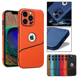 Luxury Shockproof Slim Soft PU Leather Camera Protection Case For iPhone 14 13 12 series