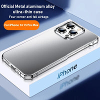 Metal Aluminium Alloy Ultra Thin Frosting Case For iPhone 15 14 series