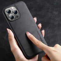 Retro Leather Soft Silicone Case for iPhone 14 series