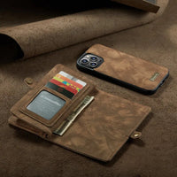 Luxury Flip Leather Wallet Case With Wristband For iPhone 15 14 13 series