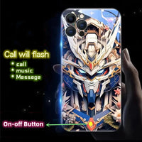 Glass Shockproof LED Colorful Flash Case For iPhone 15 14 13 series