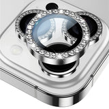 Diamond Camera Protector Metal Ring Lens Glass Back Lens Cap for iPhone 15 series