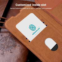 Slide Camera Protection Card Slot Leather Case Case for iPhone 15 series