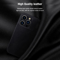 Slide Camera Protection Card Slot Leather Case Case for iPhone 15 series