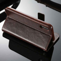 For iPhone XS XS Max 8 Plus Phone Case Business Wallet Credit Card Slots