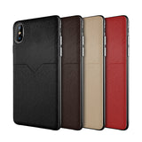 For iPhone XS Max Case Business Leather Back Cover