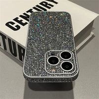 Full Lens Protection Glitter Rhinestone Shiny Diamond Shockproof Case For iPhone 15 14 13 12 series