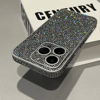 Full Lens Protection Glitter Rhinestone Shiny Diamond Shockproof Case For iPhone 15 14 13 12 series