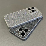 Full Lens Protection Glitter Rhinestone Shiny Diamond Shockproof Case For iPhone 15 14 13 12 series