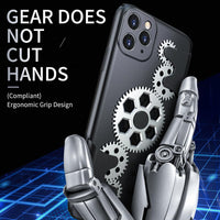 Original Mechanic Rotary Decompression Gear Full Protection Anti fall Hard Case Cover For IPhone 11 Pro Max X XS Max XR