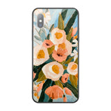 Retro Oil Painting Flower Leaf Case For iphone XS Max XR X 6 6S 7 8 Plus